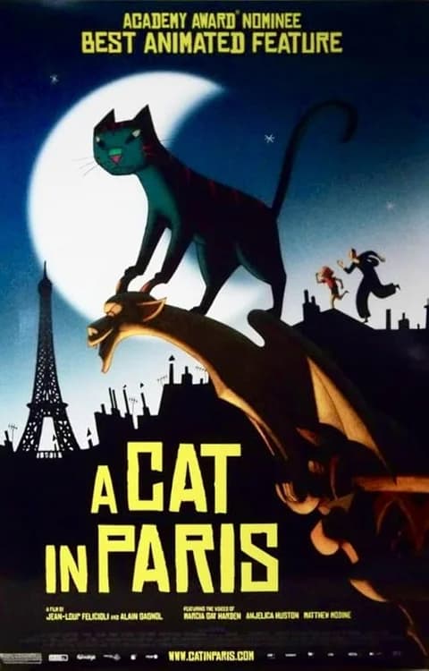 A Cat in Paris film posteri